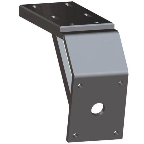 219052222 Power-Pole Deck Mount - 8" Aft - 6" Drop - Black