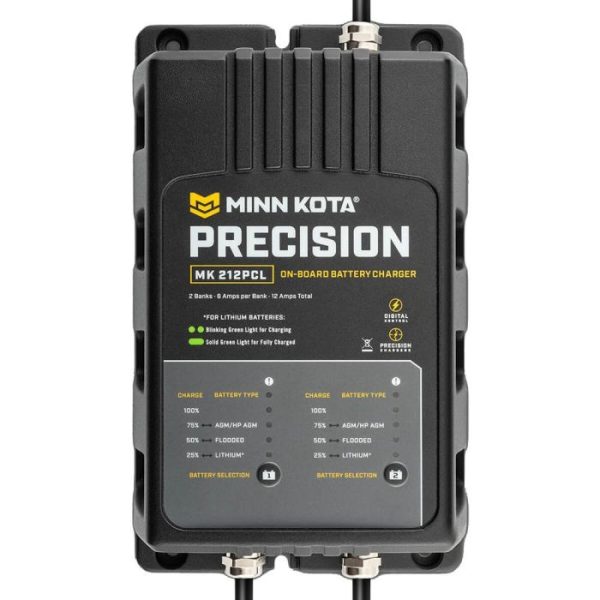 111179194_2 Minn Kota On-Board Precision Charger MK-212 PCL 2 Bank x 6 AMP LI Optimized Charger