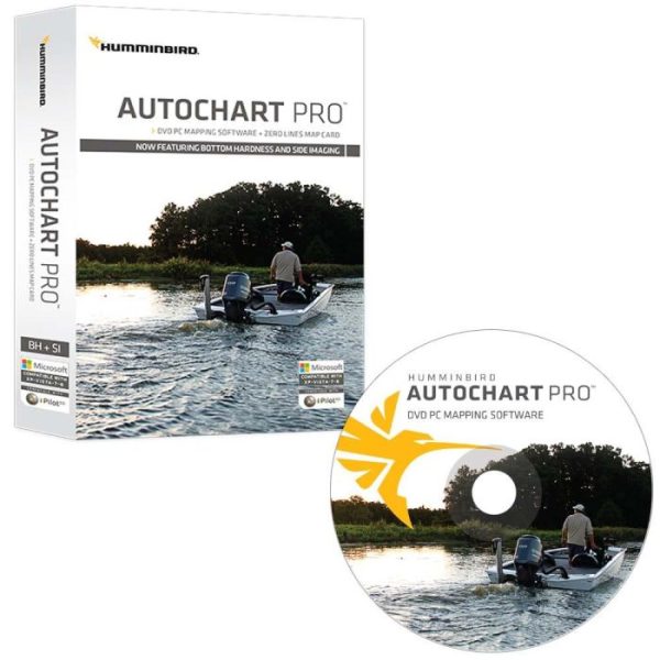 122375755_2 (2) Humminbird AutoChart PRO DVD PC Mapping Software w/Zero Lines Map Card