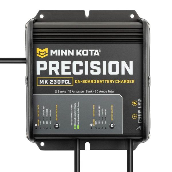 180514739 Minn Kota On-Board Precision Charger MK-230 PCL 2 Bank x 15 AMP LI Optimized Charger