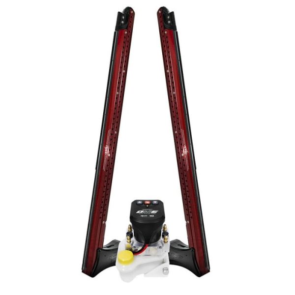 Power-Pole Blade ONE Pump BLS Shallow Water Anchor System - 10' - Dual Blade - Red
