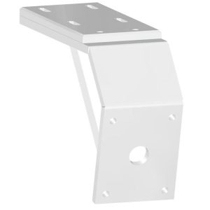 Power-Pole Deck Mount - 8" Aft - 6" Drop - White