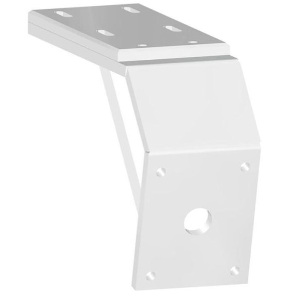 219036121 Power-Pole Deck Mount - 8" Aft - 6" Drop - White