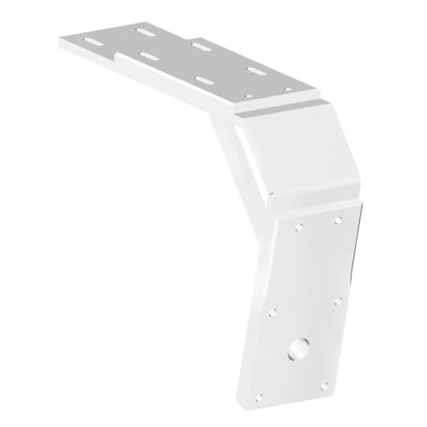 Power-Pole Deck Mount - 13" Aft - 11" Drop - White