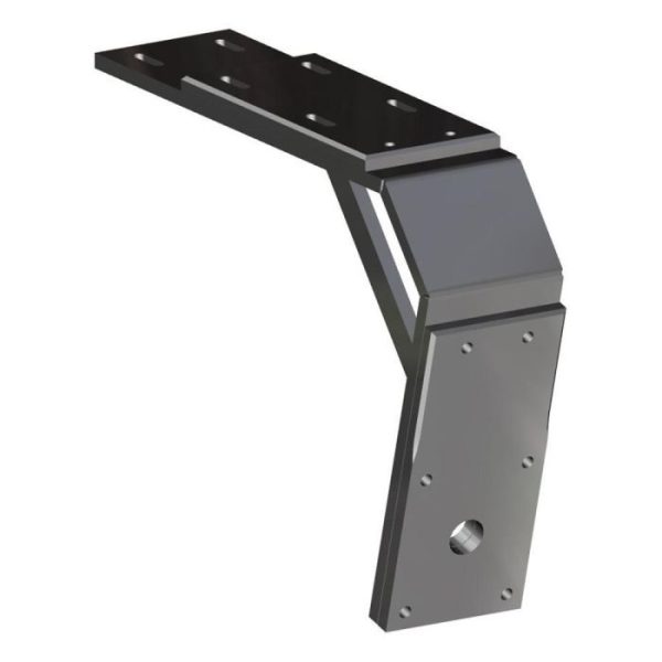 Power-Pole Deck Mount - 13" Aft - 11" Drop - Black