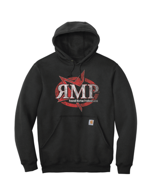 gear-dlhb1 Carhartt Hoodie Distressed Logo - Black