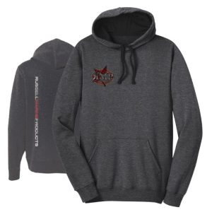 gear-dlhdg1 Hoodie Distressed Logo - Dark Grey